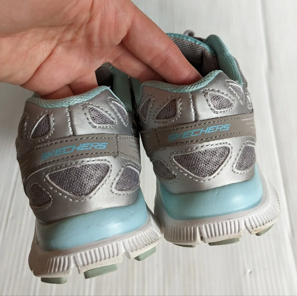 SKECHERS Flex Appeal Align 3.0 lightweight sneakers gray blue running shoes